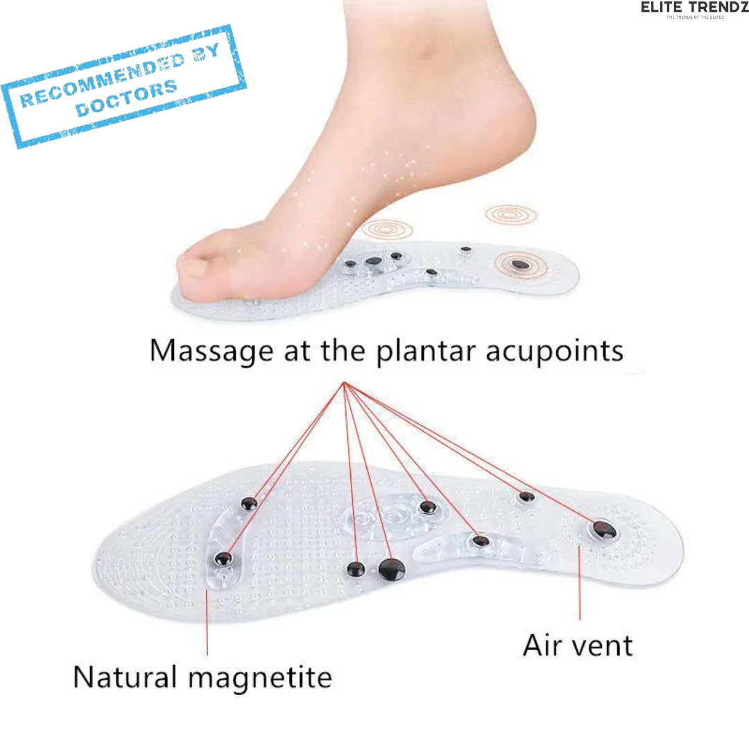 Acupressure Magnetic Free Size Shoe Insole: Get Rid Of Any Pain Within 15 Days- Helps You Stay Fit