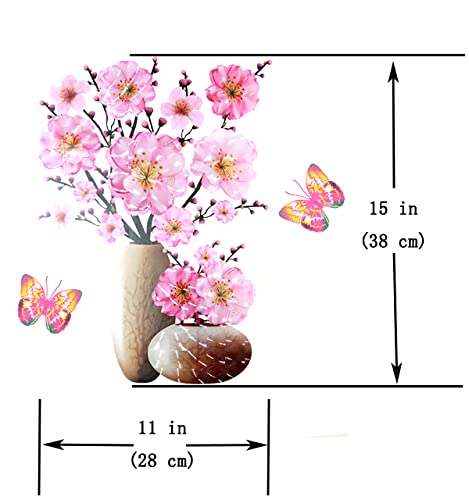 Imported 7D Flower Vase Wall Stickers🌺 : A Luxurious Bouquet of Style!- FREE Elite 3D Wall Decor Stickers