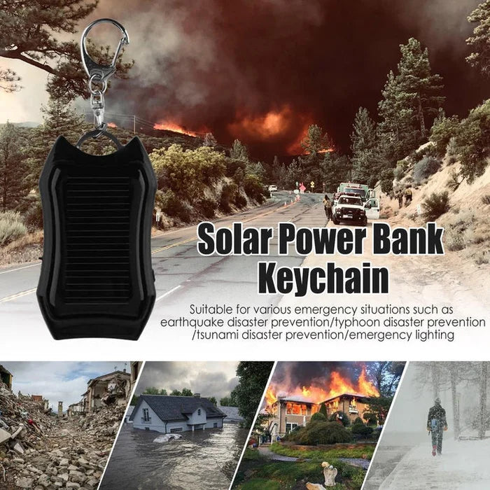 Elite Imported Solar Power Bank 2500Mah With Keychain and Flashlight (Full Charging time: 30-45 Minutes)