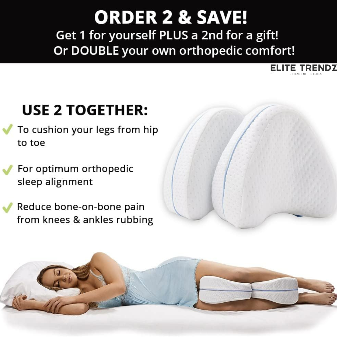 Elite Memory Foam Leg Cushion For Back Pain Relief