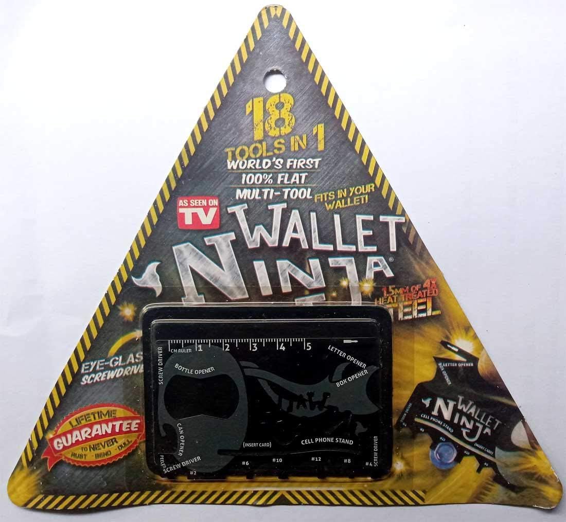 Wallet Ninja 18-in-1 Multi-Purpose Credit Card Size Pocket Tool: Your Ultimate Pocket-Sized Problem Solver