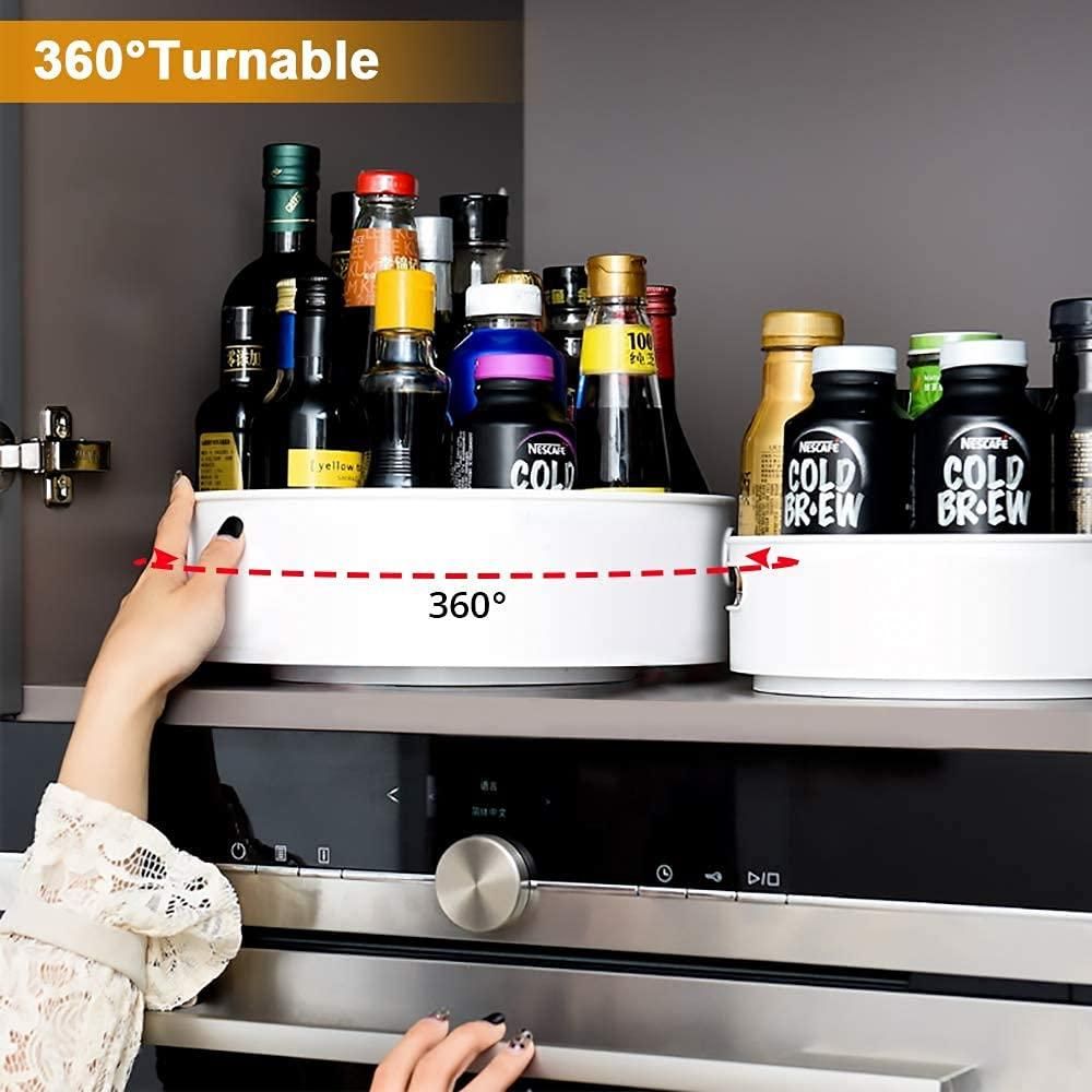 Elite 360° Multi- Function Rotating Organizer Tray For Kitchen, Fridge, Cosmetics & Household Items: Because Your Home Deserves the Best, and So Do You!