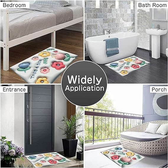 Imported 3D Anti-Slip Quick Drying High Absorbent Floor Mat: Step into Luxury