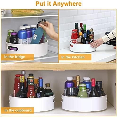 Elite 360° Multi- Function Rotating Organizer Tray For Kitchen, Fridge, Cosmetics & Household Items: Because Your Home Deserves the Best, and So Do You!