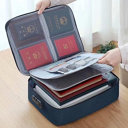 Elite Document Organizer Waterproof Travel Safe Bag with Lock:The Only Organizer Bag You'll Ever Need
