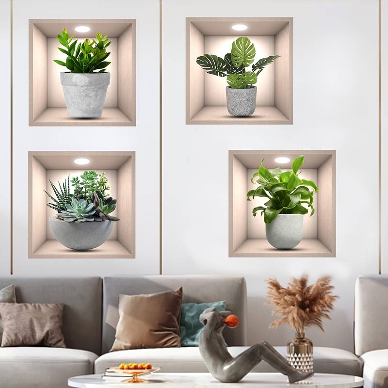 Elite™️ 3D Wall Decor Stickers (Set of 4): Luxury Meets Affordability