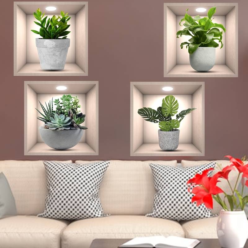 Elite™️ 3D Wall Decor Stickers (Set of 4): Luxury Meets Affordability